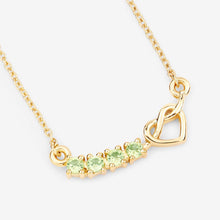Load image into Gallery viewer, 0.28 Carat Genuine Peridot .925 Sterling Silver Necklace