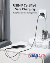Load image into Gallery viewer, Anker USB-C to USB-C Cable (3 ft / 6 ft, 240W, Upcycled-Braided)