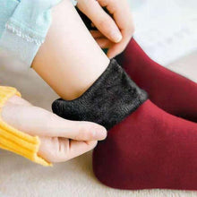 Load image into Gallery viewer, 3Pairs Female Winter Warm Thicken Thermal Soft Casual Solid Color Socks Wool Cashmere Home Snow Boots Velvet Home Floor Sock For Women