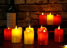 Load image into Gallery viewer, 3pcs Led Flameless Candle Flameless Candles Led Candles Battery Operated Candles Plastic Simulated flame LED Birthday Candle Lights Christmas Wedding Party Home Decoration