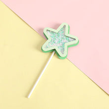 Load image into Gallery viewer, 3PCS Love Happy Birthday Cake Toppers Star Cupcake Toppers Cake Decorations Glitter Star Cupcake Picks White Cloud Toothpicks for Baby Shower Stars Cupcake Topper Flags For Wedding Kids Birthday Party Supplies Cake Decoration