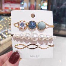 Load image into Gallery viewer, 3pcs/Set Fashion Hair Clips Women Girls Elegant Pearls Geometric Hairpin Sweet Hair Ornament Barrette Headband Hair Accessories For Women