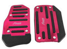将图片加载到图库查看器,3Pcs/Set Universal Aluminum Manual Transmission Non-Slip Car Pedal Cover Set Kit Pedals Red Blue Silver Car Vehicle Sports Accelerator Brake No Drill Non-Slip Performance Car Rest Pedal Brake Auto Sports Gas Fuel Petrol Clutch Brake Pad Auto Accessories
