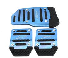 将图片加载到图库查看器,3Pcs/Set Universal Aluminum Manual Transmission Non-Slip Car Pedal Cover Set Kit Pedals Red Blue Silver Car Vehicle Sports Accelerator Brake No Drill Non-Slip Performance Car Rest Pedal Brake Auto Sports Gas Fuel Petrol Clutch Brake Pad Auto Accessories