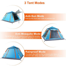 Load image into Gallery viewer, 4-5 Person Camping Tent Outdoor Foldable Waterproof Tent