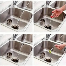 Load image into Gallery viewer, 4-Claw Pipe Clog Remover, Spring Plumbing Tool for Kitchen Bathroom, Hair and Debris Catcher