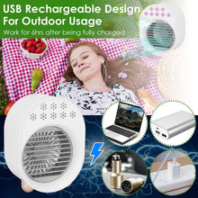 Load image into Gallery viewer, 4-in-1 Portable Mini Desktop Water Mist Cooling Air Conditioner