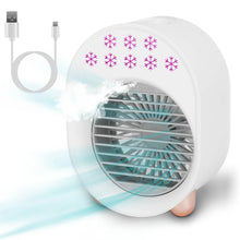 Load image into Gallery viewer, 4-in-1 Portable Mini Desktop Water Mist Cooling Air Conditioner