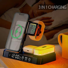 将图片加载到图库查看器,4-in-1 Wireless Charging Station with LED Night Light