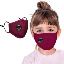 Load image into Gallery viewer, 4-Pack: Children's Seamless Reusable Washable Face Mask Bandanas with Breathing Valve