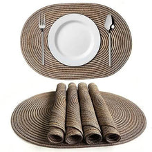 将图片加载到图库查看器,4-Pack: Cotton Oval Dining Mat