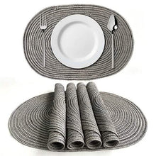 将图片加载到图库查看器,4-Pack: Cotton Oval Dining Mat