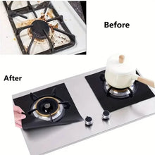 Load image into Gallery viewer, 4-Pack: Gas Stove Burner Covers - Reusable Non-Stick PVC Stovetop Protector Liners