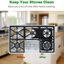 Load image into Gallery viewer, 4-Pack: Gas Stove Burner Covers - Reusable Non-Stick PVC Stovetop Protector Liners