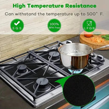 Load image into Gallery viewer, 4-Pack: Gas Stove Burner Covers - Reusable Non-Stick PVC Stovetop Protector Liners