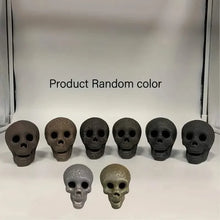 将图片加载到图库查看器,4-Pack: Halloween Fire Pit Skull Ceramic Props