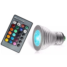 将图片加载到图库查看器,4-Pack: Magic Light LED Light Bulb (E27 3W) with Remote - 16 Colors