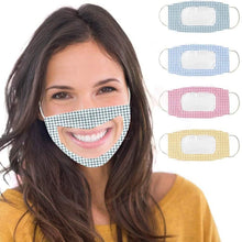 Load image into Gallery viewer, 4-Pack: Reusable Anti Dust Unisex Smile Mouth Face Mask