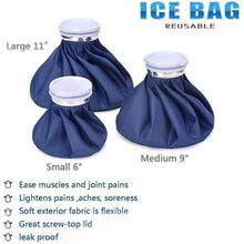 Load image into Gallery viewer, 4-Pack: Reusable Ice Pack Hot Water Bag