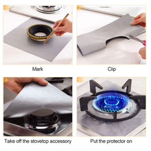 Load image into Gallery viewer, 4-Pack: Reusable Nonstick Overtop Burner Protector Liner