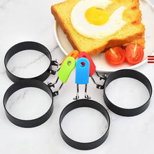 将图片加载到图库查看器,4-Pack: Stainless Steel Egg Non-Stick Omelet Ring