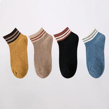 将图片加载到图库查看器,4 Pairs Fashion Socks New Spring Cotton Non-Slip No-Show Boat Socks Novelty Girls Cute Heart Embroidery Casual Funny Ankle Socks Pack For Women