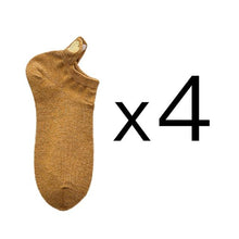 将图片加载到图库查看器,4 Pairs Fashion Socks New Spring Cotton Non-Slip No-Show Boat Socks Novelty Girls Cute Heart Embroidery Casual Funny Ankle Socks Pack For Women