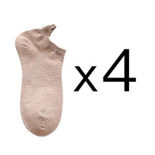 将图片加载到图库查看器,4 Pairs Fashion Socks New Spring Cotton Non-Slip No-Show Boat Socks Novelty Girls Cute Heart Embroidery Casual Funny Ankle Socks Pack For Women