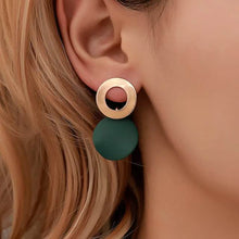Load image into Gallery viewer, 4-Pairs: Women's Holiday Chrome Geometric Ball Earrings