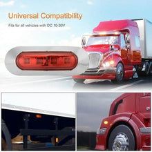 将图片加载到图库查看器,4-Piece: 12V-24V 4 LED Side Marker Indicator Lights