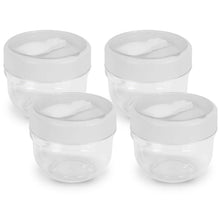 将图片加载到图库查看器,4-Piece: 20 Oz Oat Containers with Lids and Folding Spoons