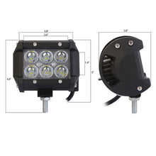 Load image into Gallery viewer, 4-Piece: 4” 18W Dual Row LED Spot Light Pod