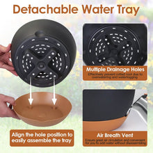 将图片加载到图库查看器,4-Piece: 9.64" Diameter Hanging Planter with Drainage Holes