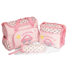 Load image into Gallery viewer, 4-Piece: Baby Diaper Tote Bag Set