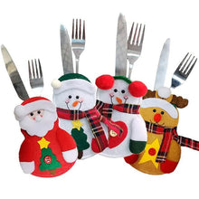 Load image into Gallery viewer, 4-Piece: Holiday Tableware Sets Christmas Knife And Fork Bags