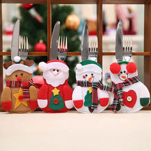 Load image into Gallery viewer, 4-Piece: Holiday Tableware Sets Christmas Knife And Fork Bags