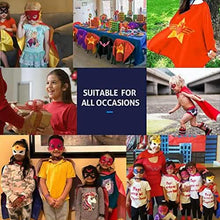 Load image into Gallery viewer, 4-Piece: Kids Dress Up Superhero Capes Set and Slap Bracelets for Girls