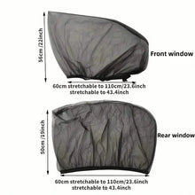 Load image into Gallery viewer, 4-Piece Set: Car Window Shades For Front And Back Window