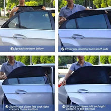 Load image into Gallery viewer, 4-Piece Set: Car Window Shades For Front And Back Window