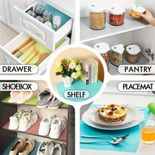 Load image into Gallery viewer, 4-Piece Set: High-Quality Refrigerator Liners - Customizable Cabinet Mats