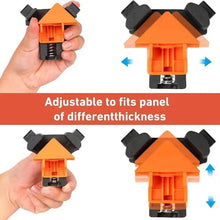 Load image into Gallery viewer, 4-Piece Set: Precision 90 Degree Angle Clamps for Woodworking