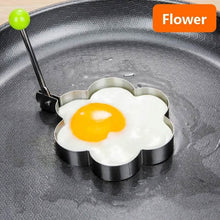 将图片加载到图库查看器,4-Piece Set: Stainless Steel Creative Egg Ring Molds