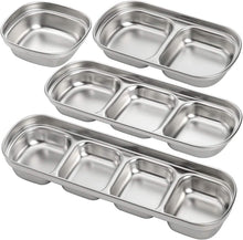 Load image into Gallery viewer, 4-Piece Set: Stainless Steel Sauce Dish
