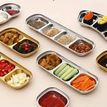 Load image into Gallery viewer, 4-Piece Set: Stainless Steel Sauce Dish