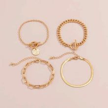Load image into Gallery viewer, 4-Piece Set: Women's Simple Fashion Bracelets
