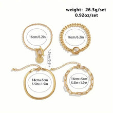 Load image into Gallery viewer, 4-Piece Set: Women's Simple Fashion Bracelets