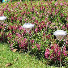 将图片加载到图库查看器,4-Piece: Solar Diamond LED Light Pathway Stake Decorative Lamp