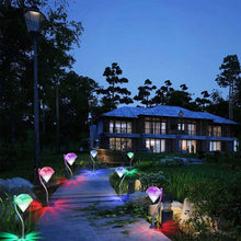 将图片加载到图库查看器,4-Piece: Solar Diamond LED Light Pathway Stake Decorative Lamp