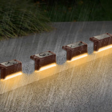 Load image into Gallery viewer, 4-Piece: Solar Powered LED Step Lights
