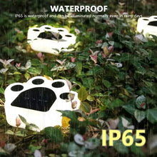 Load image into Gallery viewer, 4-Pieces: Cute Paw-Shaped Solar Lawn Lights